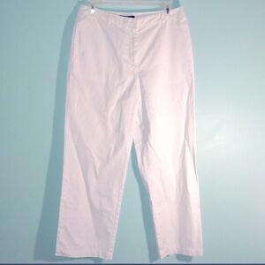 Statements White 100% Cotton Cropped/Capri/Clamdiggers Pants Size 6